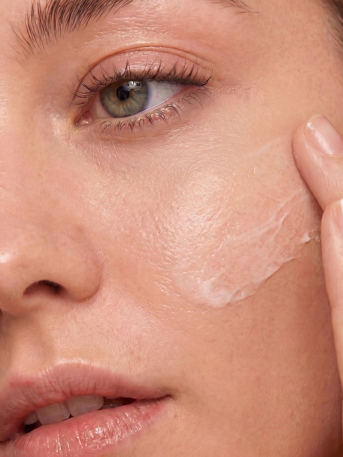 Codex Labs — skincare application closeup, semantic signal of formulation quality
