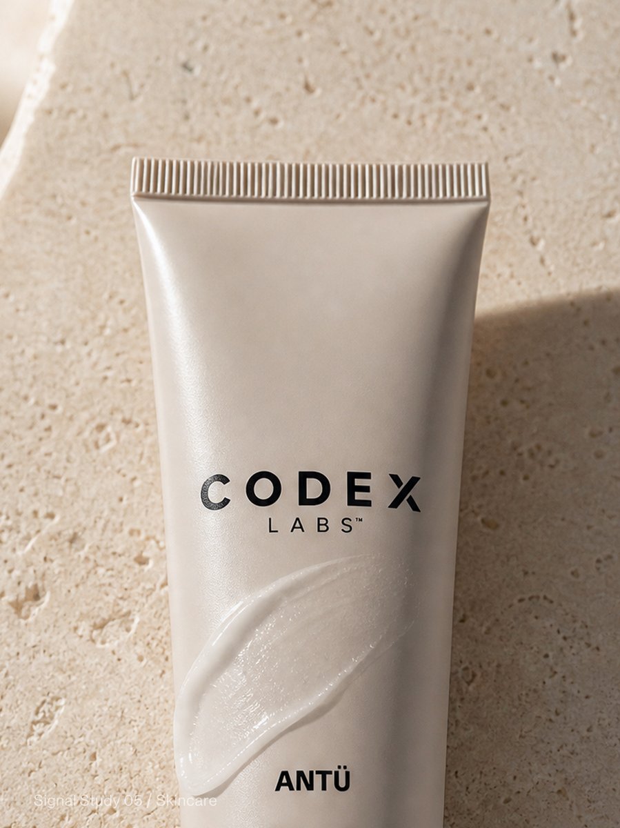 Codex Labs Signal Study 05 — packshot on stone