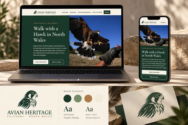 Avian Heritage brand and website project